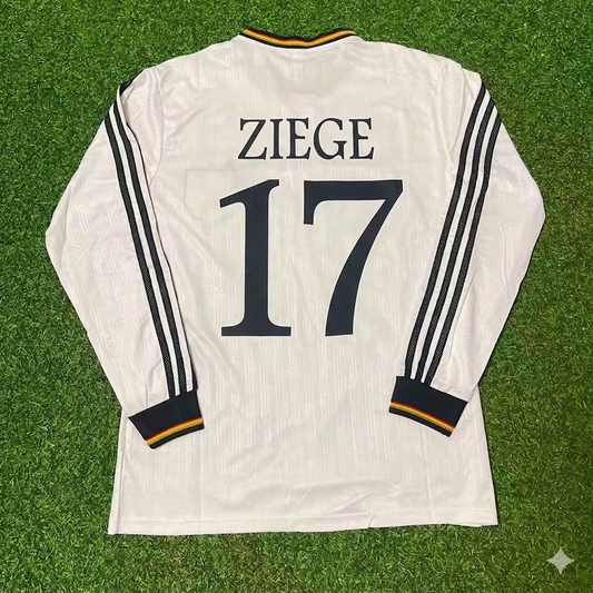 Deutschland 1996 EURO-Finale Heim Retro-Fußballtrikot Langarm – Christian Ziege 17