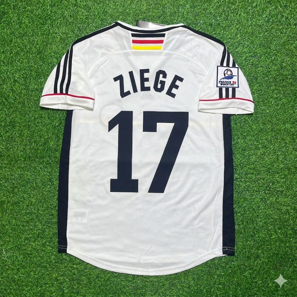 Germany 1998 World Cup Retro Football Jersey – Christian Ziege