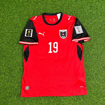 Christoph Baumgartner 19- Austria 2026 World Cup Kit Jersey Trikot Maillot