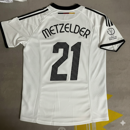 Germany 2002 World Cup Japan Korea White Retro Jersey – Christoph Metzelder