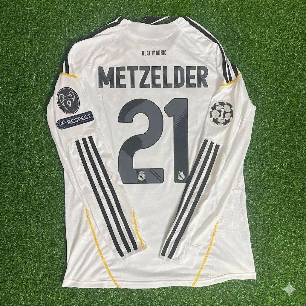 Christoph Metzelder Real Madrid 2009-2010 Jersey Soccer Shirt