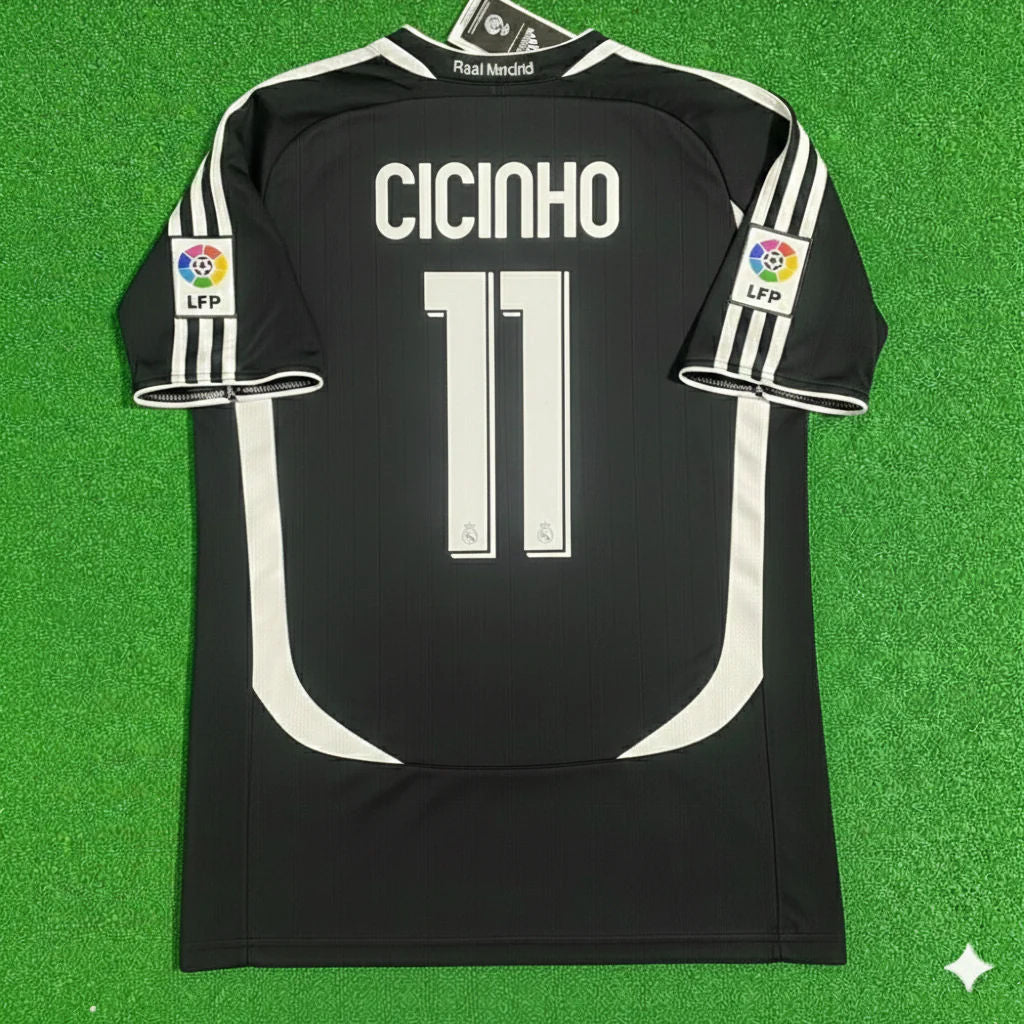 Cicinho Real Madrid 2006-2007 Black Jersey Soccer Shirt