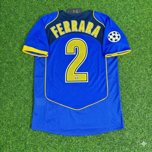 Ciro Ferrara Juventus 2004-2005 Blue Retro Jersey | Kit | Trikot | Maillot Soccer Shirt