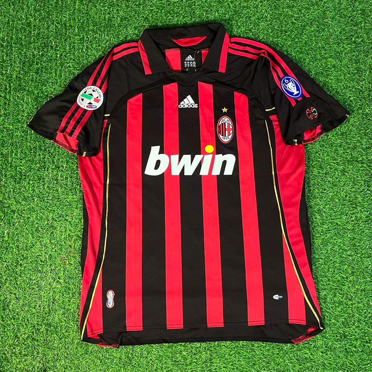 Clarence Seedorf 10 – AC Milan 2008-2009 Home Gold Printing Retro Kit Jersey – | Trikot | Maillot