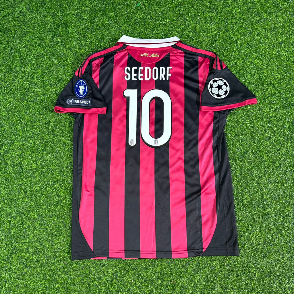 Clarence Seedorf AC Mailand 2008-2009 Kinder Heim-Retro-Fußballtrikot
