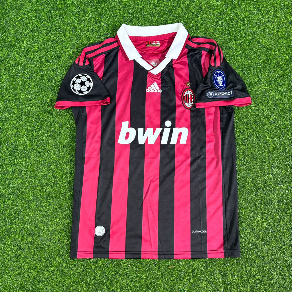 Clarence Seedorf AC Mailand 2008-2009 Kinder Heim-Retro-Fußballtrikot
