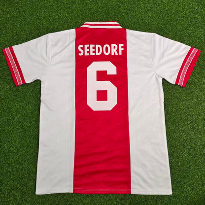 Clarence Seedorf #6 Ajax 1994-1995 Heim-Retro-Fußballtrikot