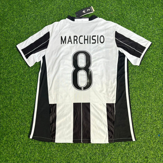 Camiseta de fútbol retro de la Juventus 2016/17 de Claudio Marchisio, equipación de local