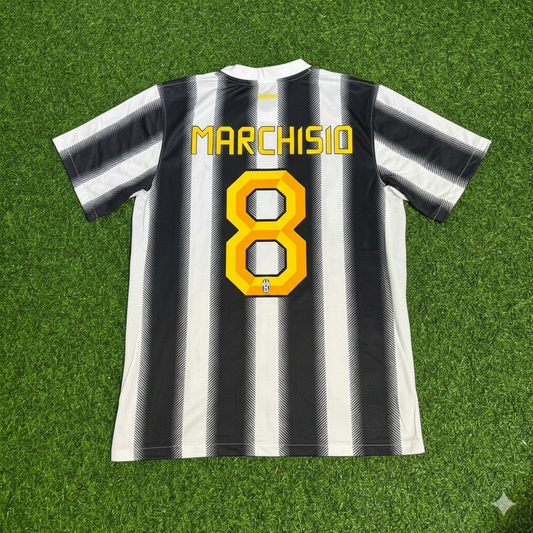 Camiseta retro de la Juventus de Claudio Marchisio, local, temporada 2011-2012