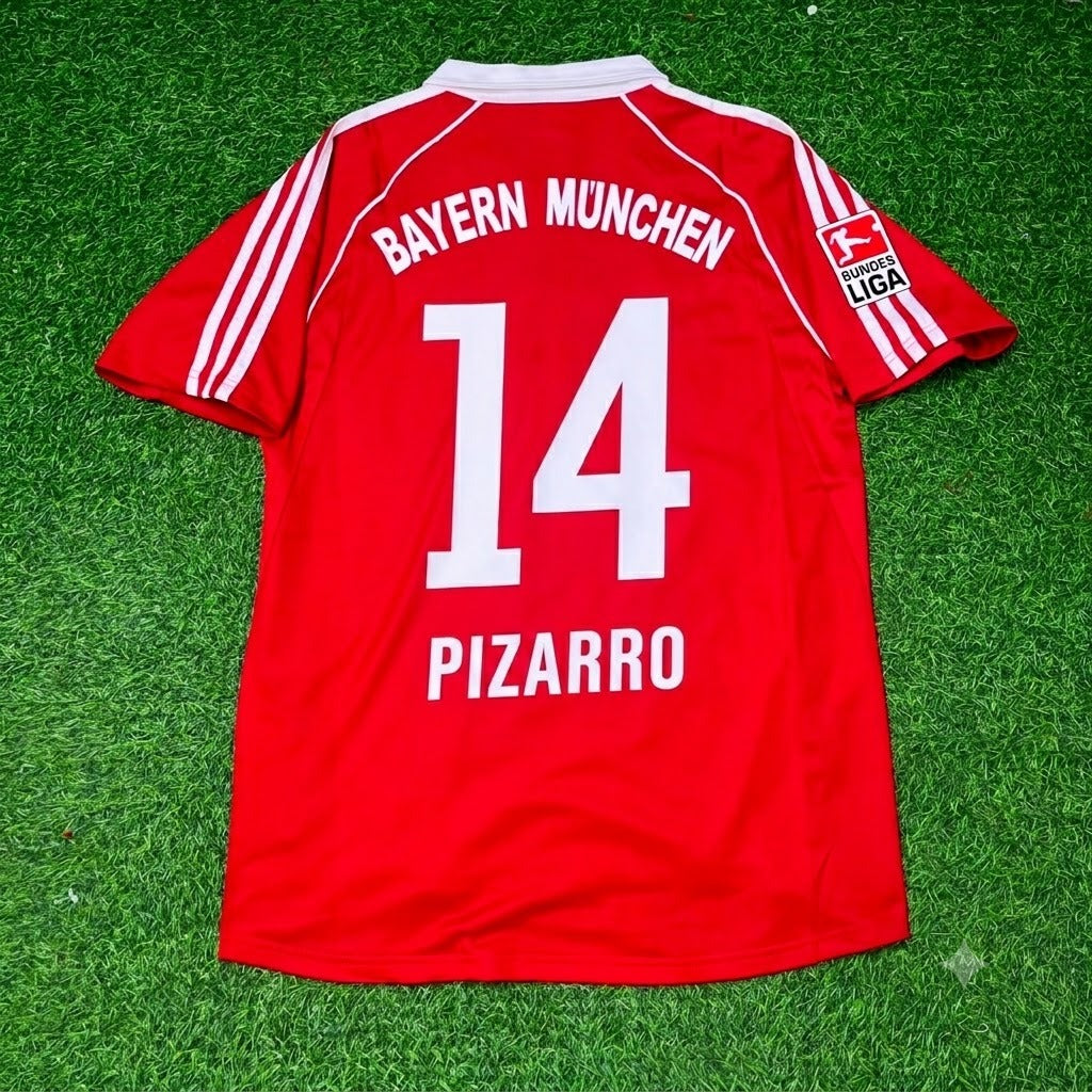 Bayern Munich 2005/06 Bundesliga Red Home Retro Football Jersey – Claudio Pizarro