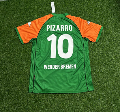 Maillot domicile rétro du Werder Brême de Claudio Pizarro | Tenue rétro | Maillot de football