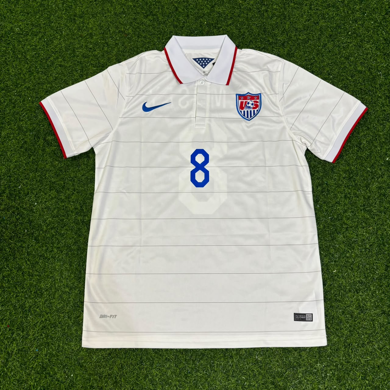Clint Dempsey USA 2014 World Cup White Football Jersey Kit