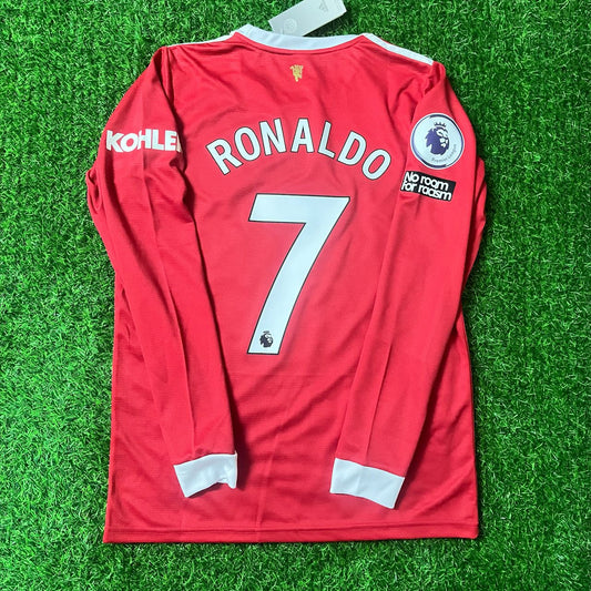 Cristiano Ronaldo Manchester United 2021 Retro Football Jersey Soccer Shirt