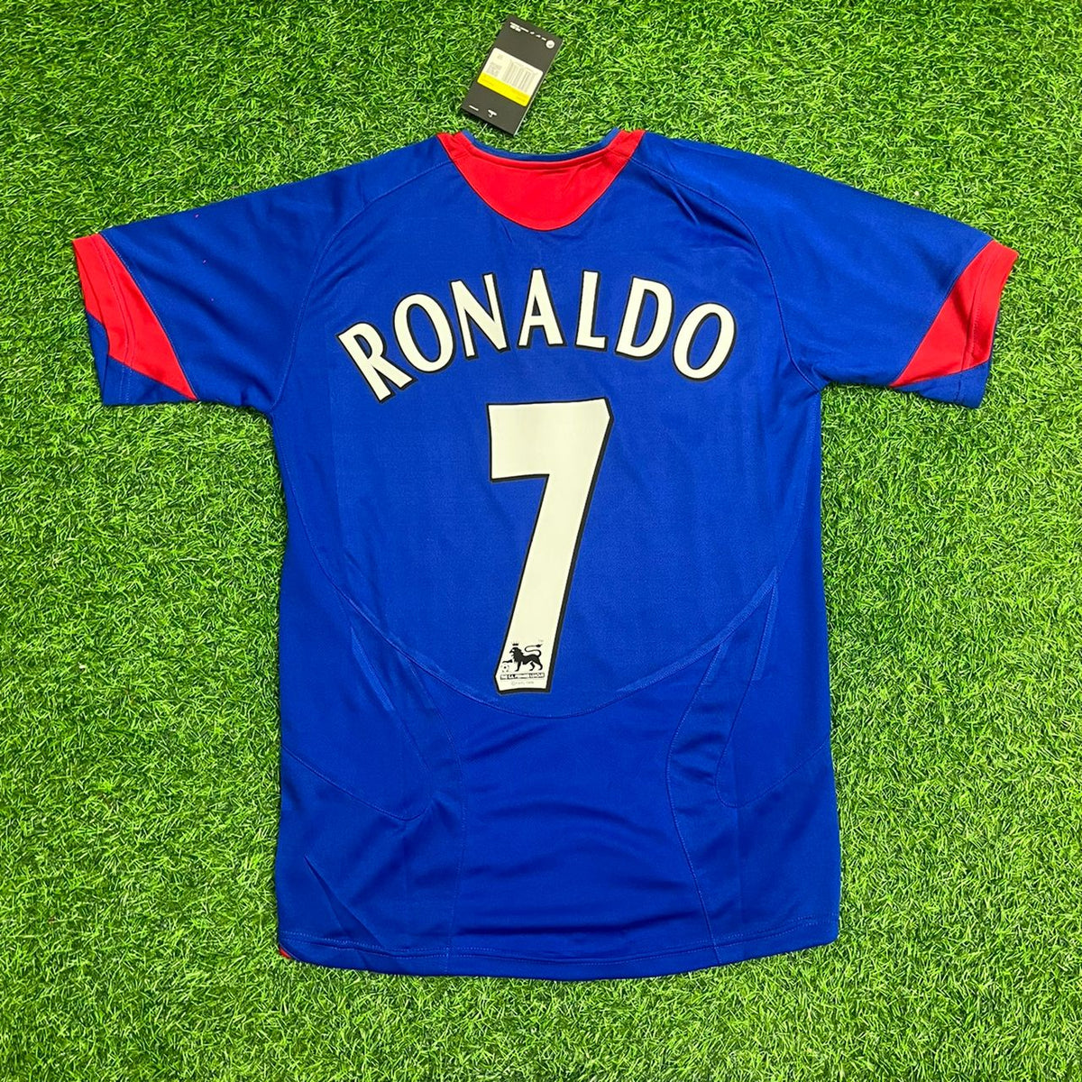 Cristiano Ronaldo Manchester United 2005/2006 Blau-Rotes Retro-Fußballtrikot