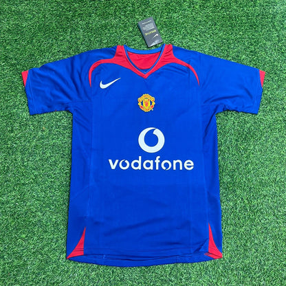 Cristiano Ronaldo Manchester United 2005/2006 Blau-Rotes Retro-Fußballtrikot