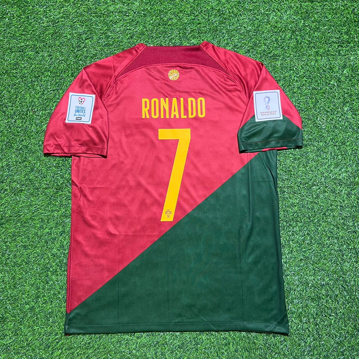 Cristiano Ronaldo #7 Portugal WM 2022 Heim Retro Fußballtrikot