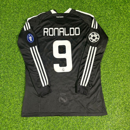 Cristiano Ronaldo #9 Real Madrid 2009 Debut Year Away Retro Jersey