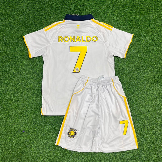 Maillot de football blanc Cristiano Ronaldo Al Nassr nouvelle saison