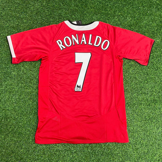 Ensemble maillot de football rétro Cristiano Ronaldo Manchester United 2005-06
