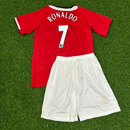 Cristiano Ronaldo Manchester United 2005/06 Retro KIDS Football Jersey Maillot Maglia Soccer Shirt