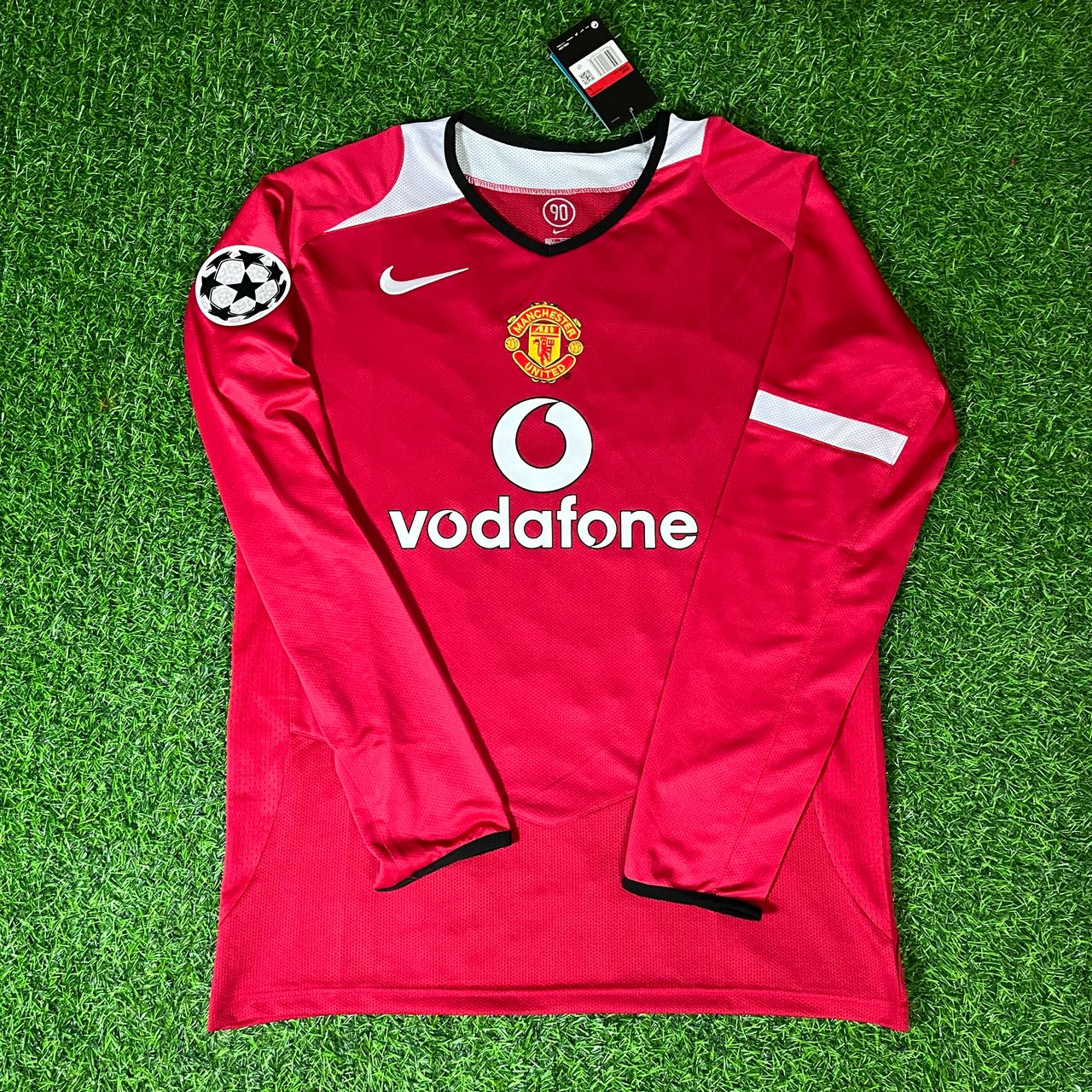 Cristiano Ronaldo Manchester United 2005 Champions League Patch Retro Trikot Fußballtrikot