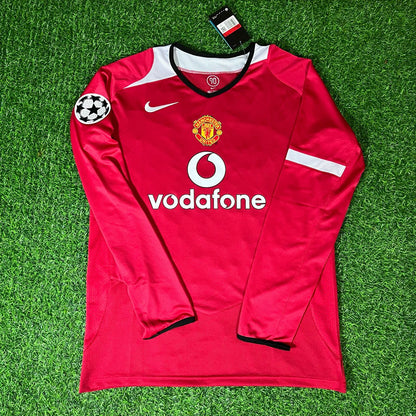 Cristiano Ronaldo Manchester United 2005 Champions League Patch Retro Trikot Fußballtrikot