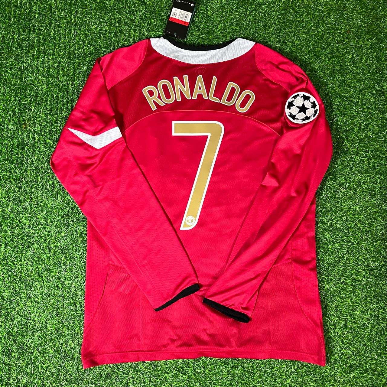 Cristiano Ronaldo Manchester United 2005 Champions League Patch Retro Trikot Fußballtrikot