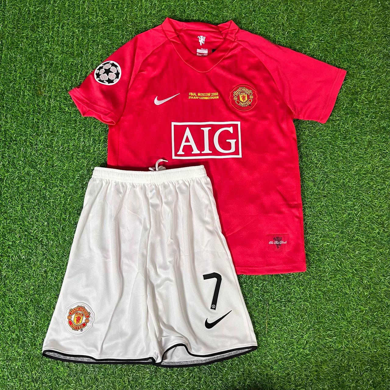 Cristiano Ronaldo Manchester United 2008 Finale Kinder Heimtrikot