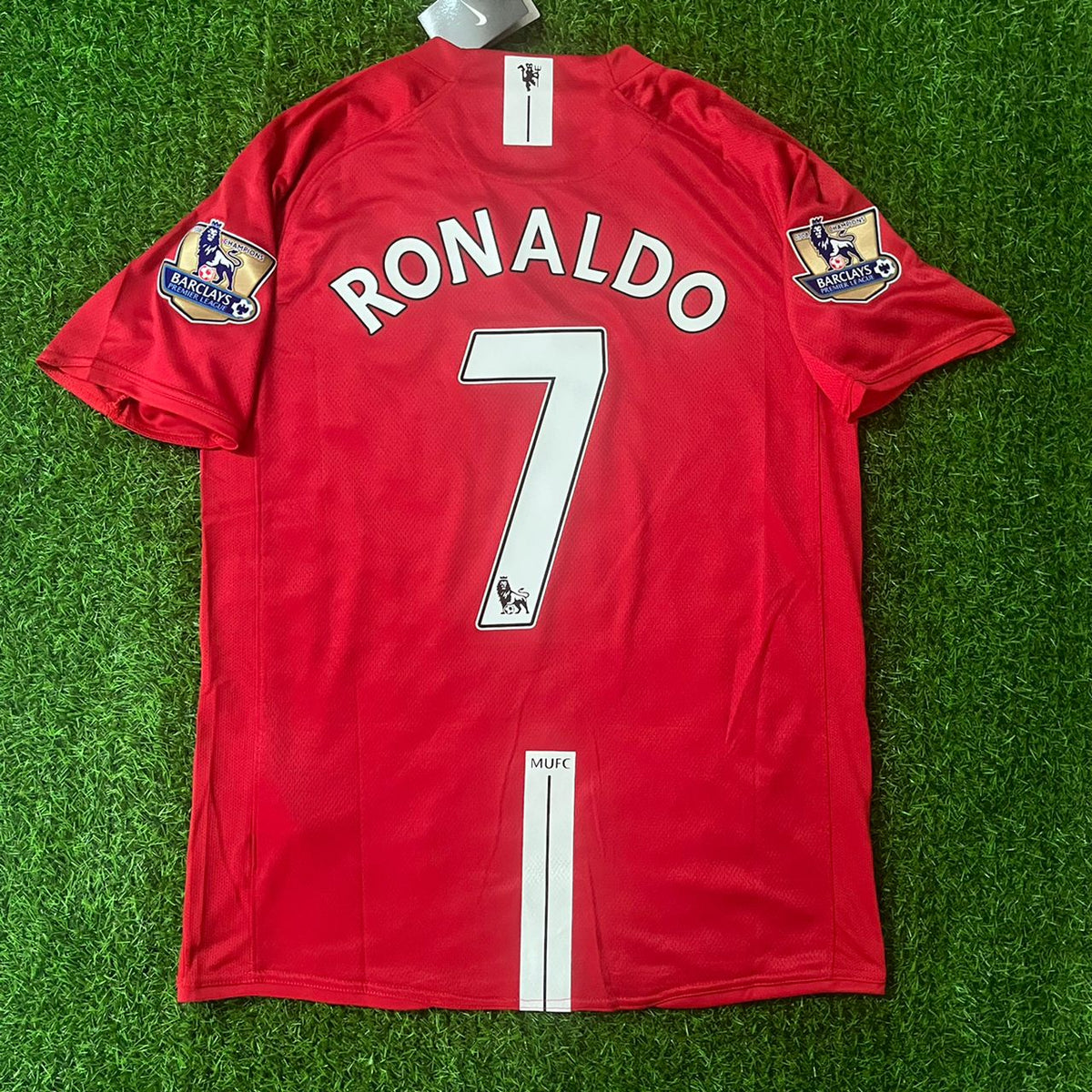 Cristiano Ronaldo CR7 Manchester United 2007 2008 EPL Retro Red Jersey Trikot