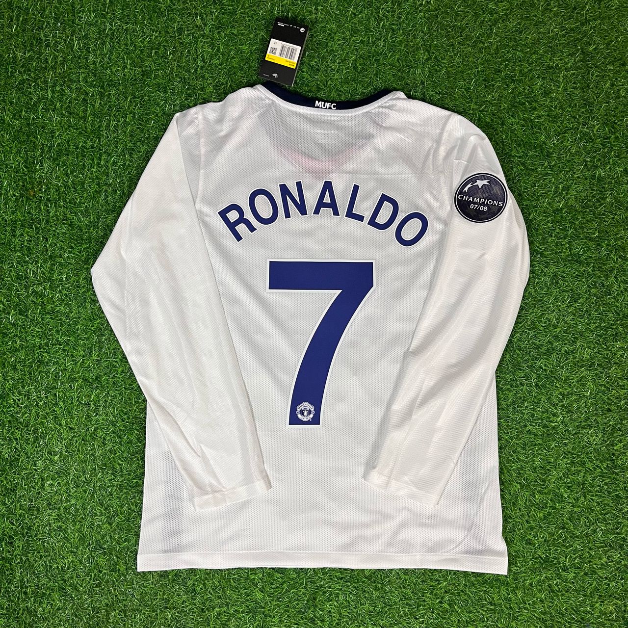 Cristiano Ronaldo Manchester United 2009 Champions League Finale Rom Retro Langarm Trikot
