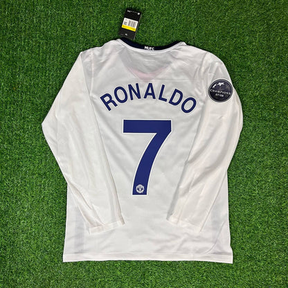 Cristiano Ronaldo Manchester United 2009 Champions League Finale Rom Retro Langarm Trikot
