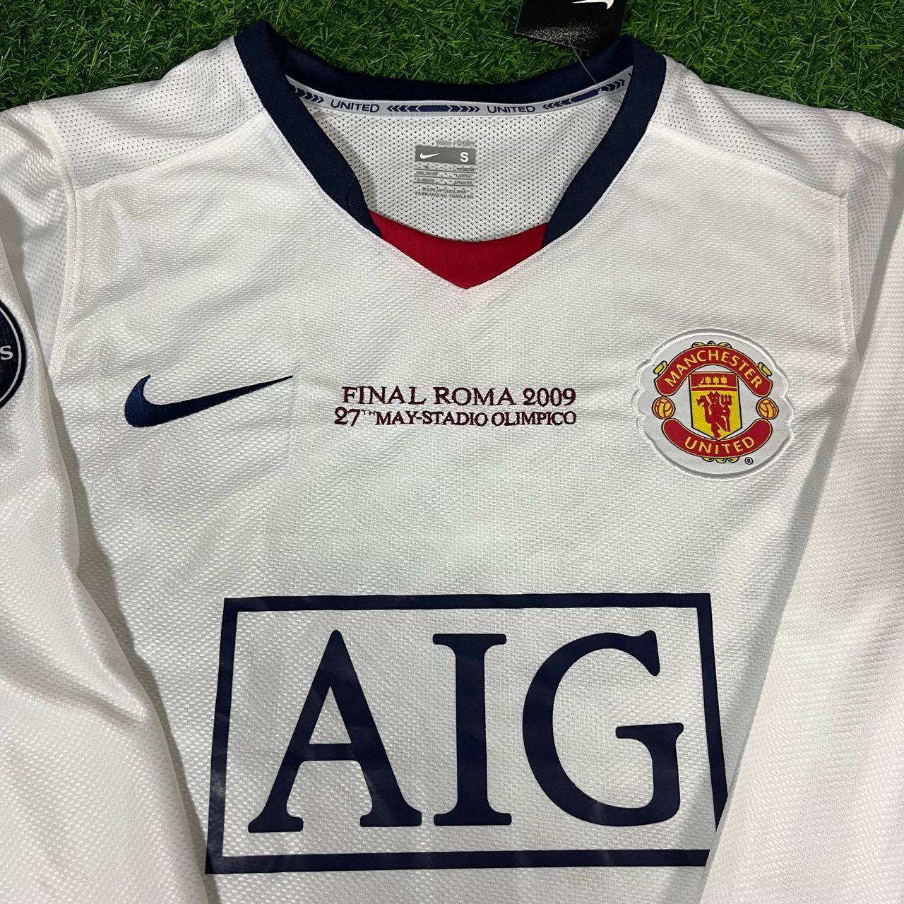 Cristiano Ronaldo Manchester United 2009 Champions League Finale Rom Retro Langarm Trikot