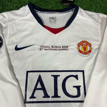 Cristiano Ronaldo Manchester United 2009 Champions League Finale Rom Retro Langarm Trikot
