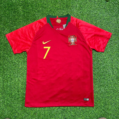 Cristiano Ronaldo Portugal 2018 Retro Football Jersey