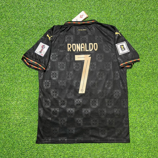 Cristiano Ronaldo #7 Portugal 2026 WM Schwarzes Fußballtrikot