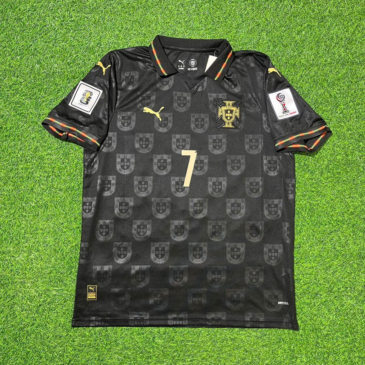 Cristiano Ronaldo #7 Portugal 2026 World Cup Black Football Jersey