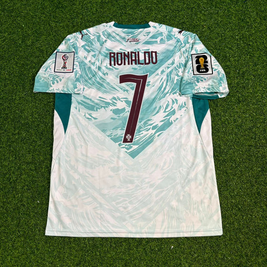 Cristiano Ronaldo Portugal WM 2026 Auswärtstrikot weiß