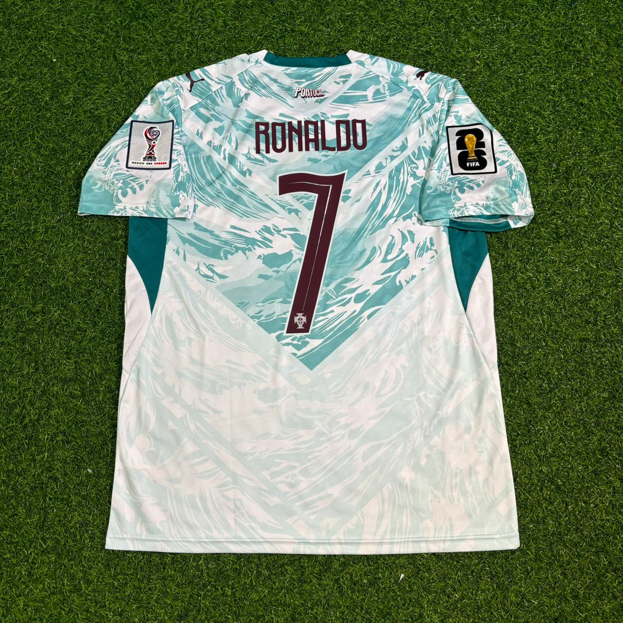 Cristiano Ronaldo Portugal 2026 World Cup Kids White Away Football Jersey
