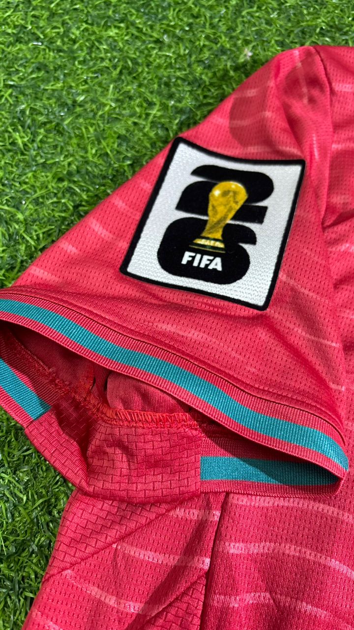 Cristiano Ronaldo Portugal 2026 World Cup Red Home Football Jersey