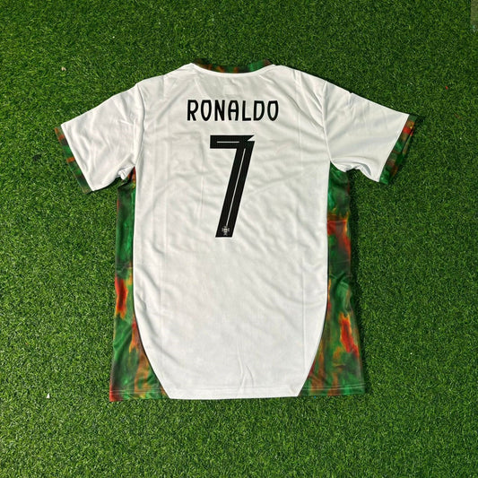 Cristiano Ronaldo Portugal 2026 WM Weißes Fußballtrikot-Set