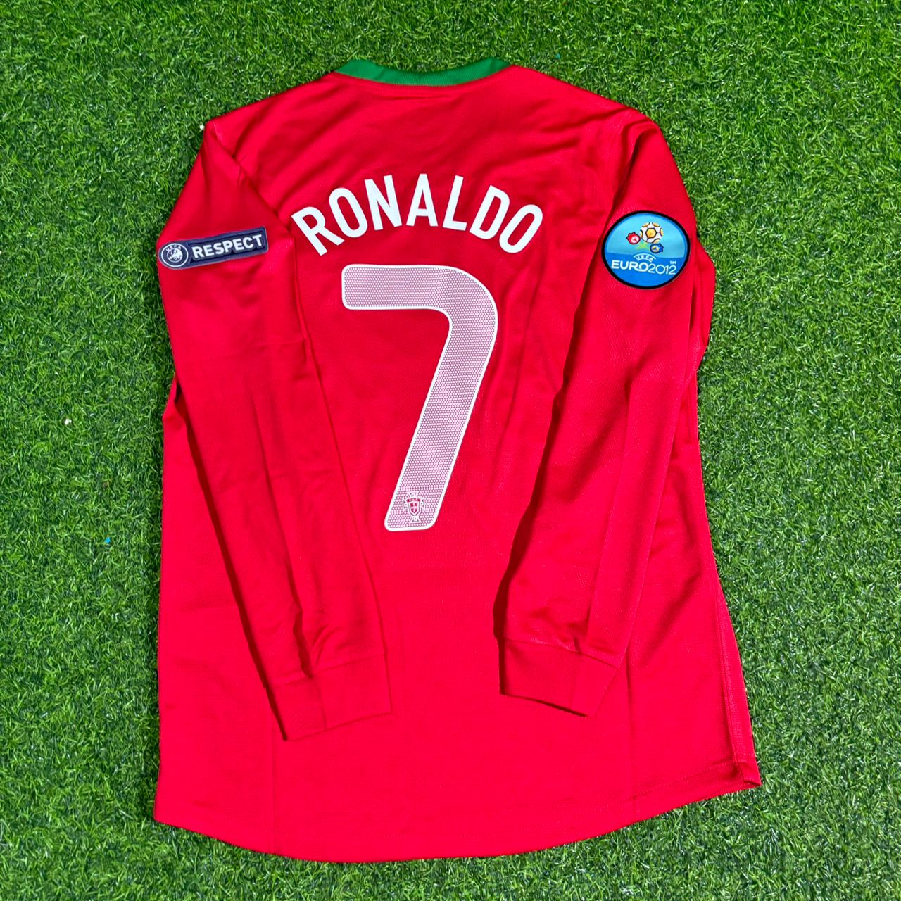 Cristiano Ronaldo Portugal EURO 2012 Long Sleeve Retro Football Jersey