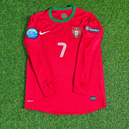 Cristiano Ronaldo Portugal EURO 2012 Long Sleeve Retro Football Jersey