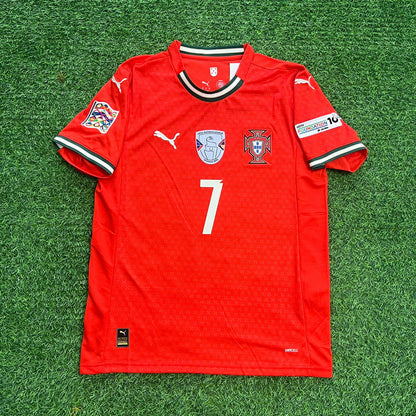 Cristiano Ronaldo Portugal UEFA Nations League Winner Red Jersey Trikot Maillot Soccer Shirt