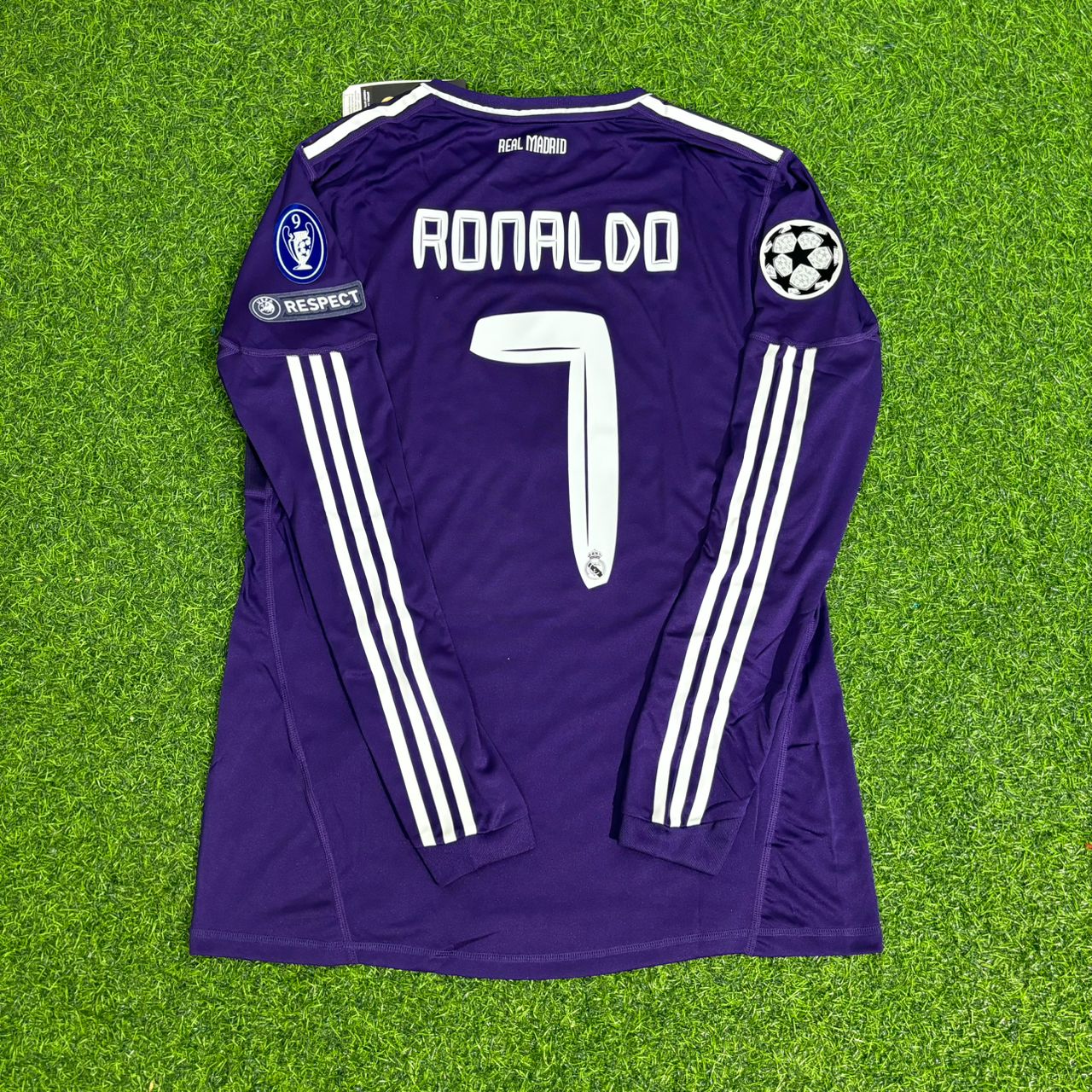 Cristiano Ronaldo 7- Real Madrid 2010/2011 Purple Long Sleeve Football Jersey