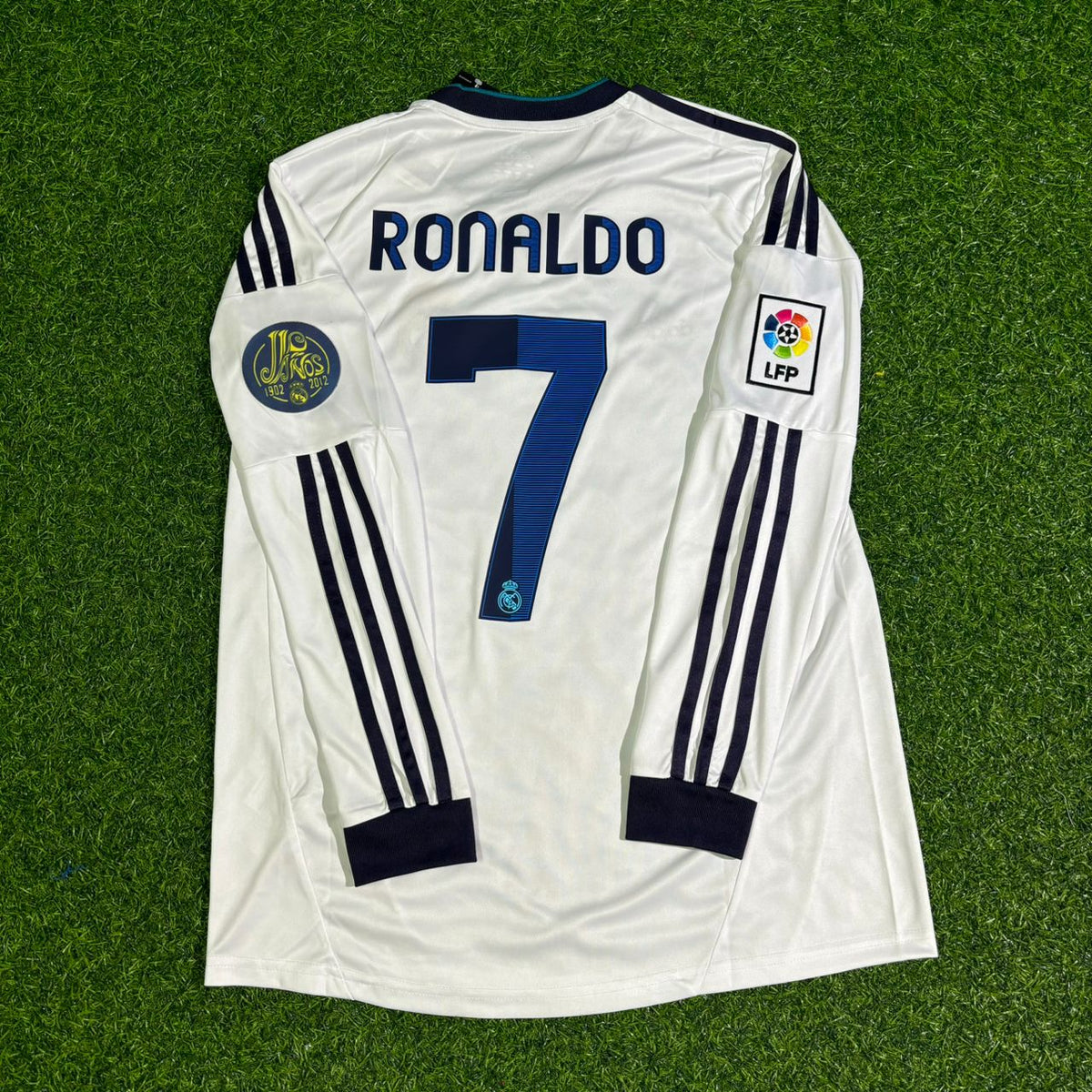 Cristiano Ronaldo Real Madrid 2012-2013 Home Long Sleeve Retro Football Jersey