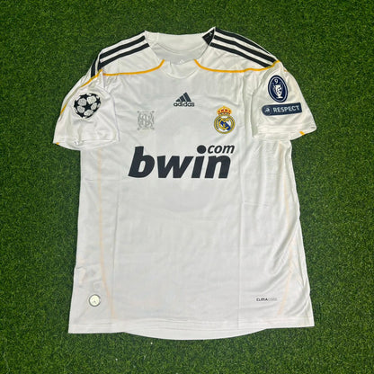 Cristiano Ronaldo Real Madrid 2009 2010 Retro Jersey Soccer Shirt Trikot