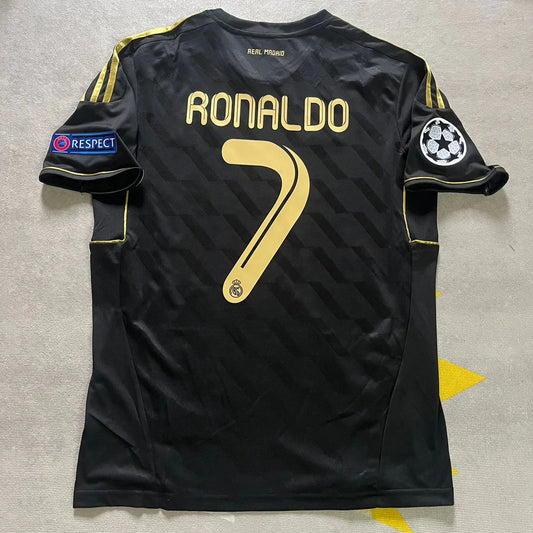 Cristiano Ronaldo 7-  Real  Madrid 2011-2012  Champions League Retro Jersey Soccer Shirt