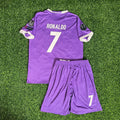 Cristiano Ronaldo Real Madrid Kids Kit Jersey Soccer Shirt KinderTrikot