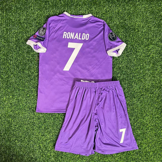 Cristiano Ronaldo Real Madrid Kids Kit Jersey Soccer Shirt KinderTrikot