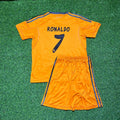 Cristiano Ronaldo Real Orange Kids Football Jersey Kit